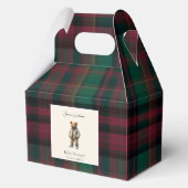 かわいいヴィンテージテディ赤ちゃんシャワー フェイバーボックス (正面)