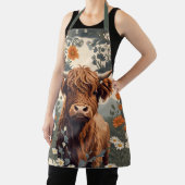 かわいいヴィンテージハイランドカウズ エプロン (インサイチュ)