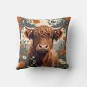 かわいいヴィンテージハイランドカウズ クッション (裏面)