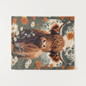 かわいいヴィンテージハイランドカウズ タペストリー (正面(横))