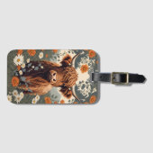 かわいいヴィンテージハイランドカウズ ラゲッジタグ (正面横)