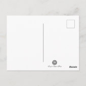 かわいいヴィンテージハッピーハローウィン黒猫、幽霊たち ポストカード (裏面)