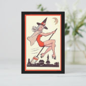 かわいいヴィンテージハロウィーンウィッチオンブルーム (スタンド正面)