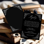 かわいいヴィンテージハロウィーンゴシックベビーモバイルレジストリ エンクロージャーカード