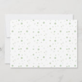 かわいいヴィンテージバニーフローラベビーシャワー 招待状 (裏面)