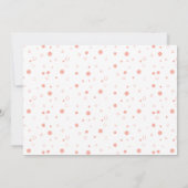 かわいいヴィンテージバニーワイルドフラワーベビーシャワー 招待状 (裏面)