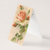 かわいいヴィンテージバラにメッセージサンキューカードを追加 (正面)