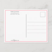 かわいいヴィンテージバレンタインの子ども ポストカード (裏面)