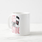 かわいいヴィンテージバレンタインデー コーヒーマグカップ (正面左)