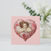 かわいいヴィンテージバレンタインデー シーズンカード (スタンド正面)