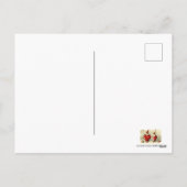 かわいいヴィンテージバレンタインピエロ シーズンポストカード (裏面)