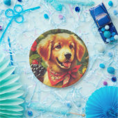 かわいいヴィンテージパピーポートレート ペーパープレート (パーティー)