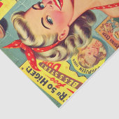 かわいいヴィンテージビアピン立て 薄葉紙 (詳細)