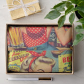 かわいいヴィンテージビアピン立て 薄葉紙 (ギフト)