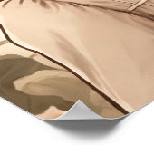 かわいいヴィンテージビクトリアンガールポートレート ポスター (角)