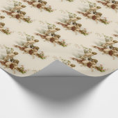 かわいいヴィンテージビクトリアンクリスマスエンジェルWr ラッピングペーパー (角)