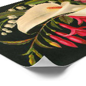 かわいいヴィンテージフローラホームスウィートホーム ポスター (角)