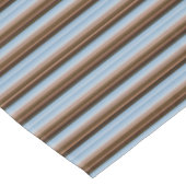 かわいいヴィンテージブルーブラウンストライプズ テーブルクロス (アングル)