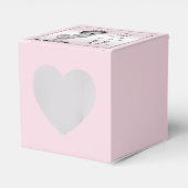 かわいいヴィンテージプリンセスベビーシャワーありがとう フェイバーボックス (正面サイド)