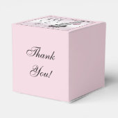 かわいいヴィンテージプリンセスベビーシャワーありがとう フェイバーボックス (裏面サイド)