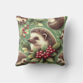 かわいいヴィンテージヘッジホッグパターン クッション (裏面)