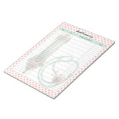 かわいいヴィンテージヘルスケア血圧計 ノートパッド (アングル)