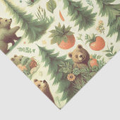 かわいいヴィンテージベアイラストレーション 薄葉紙 (詳細)