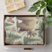 かわいいヴィンテージベアイラストレーション 薄葉紙 (ギフト)