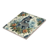 かわいいヴィンテージベビーゼブラウォーターカラー タイル (側面)