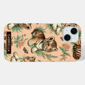 かわいいヴィンテージベビータイガーパターン Case-Mate iPhoneケース (裏面 (横))