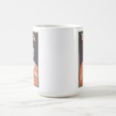 かわいいヴィンテージホットティーポスター コーヒーマグカップ (中央)