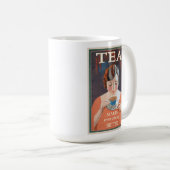 かわいいヴィンテージホットティーポスター コーヒーマグカップ (正面右)