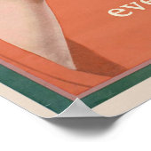 かわいいヴィンテージホットティー ポスター (角)