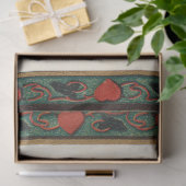 かわいいヴィンテージボーイとバレンタインハート 薄葉紙 (ギフト)