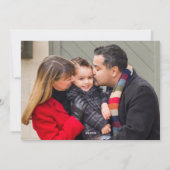 かわいいヴィンテージレッドトラックファミリー2写真クリスマス シーズンカード (裏面)