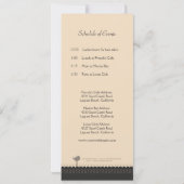 かわいいヴィンテージレッド&ブラックラブバードアナウンス 招待状 (裏面)