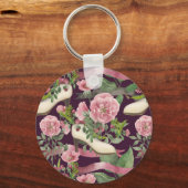 かわいいヴィンテージレディファッションハイヒールシューズ、バラ キーホルダー (正面)