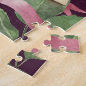 かわいいヴィンテージレディファッションハイヒールシューズ、バラ ジグソーパズル (側面)