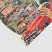 かわいいヴィンテージレトロガール絵画ズ 薄葉紙 (詳細)