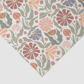 かわいいヴィンテージレトロフラワーズティッシュペーパー 薄葉紙 (詳細)