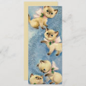 かわいいヴィンテージレトロ猫たち シーズンカード (正面/裏面)