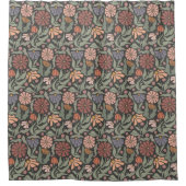 かわいいヴィンテージレトロ花シャワーカーテン シャワーカーテン (正面)