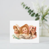 かわいいヴィンテージレトロ ポストカード (スタンド正面)