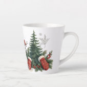 かわいいヴィンテージ伝統的クリスマス カフェラテマグ (右)