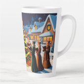 かわいいヴィンテージ伝統的クリスマス カフェラテマグ (右)