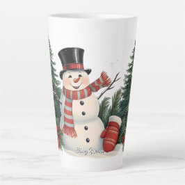 かわいいヴィンテージ伝統的クリスマス カフェラテマグ