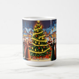 かわいいヴィンテージ伝統的クリスマス コーヒーマグカップ