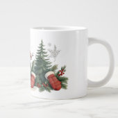 かわいいヴィンテージ伝統的クリスマス ジャンボコーヒーマグカップ (右)