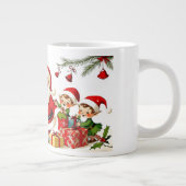 かわいいヴィンテージ伝統的クリスマス ジャンボコーヒーマグカップ (右)
