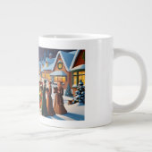 かわいいヴィンテージ伝統的クリスマス ジャンボコーヒーマグカップ (右)